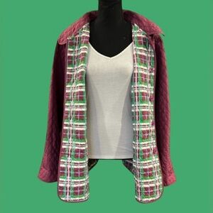 🔥VTG! CERVELLE! REVERSIBLE! QUILTED JACKET! 2 JACKETS IN 1 ! **RARE** LIKE NEW!!